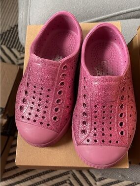 Natives pink bling shoes